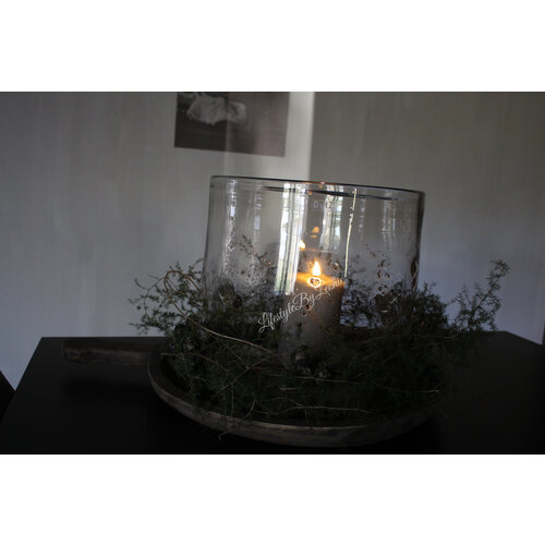 DUTZ cilinder windlicht met metal chips 35 x 35 cm 