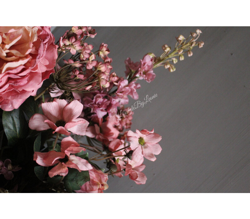 Brynxz zijden Cornus tak pink 67 cm