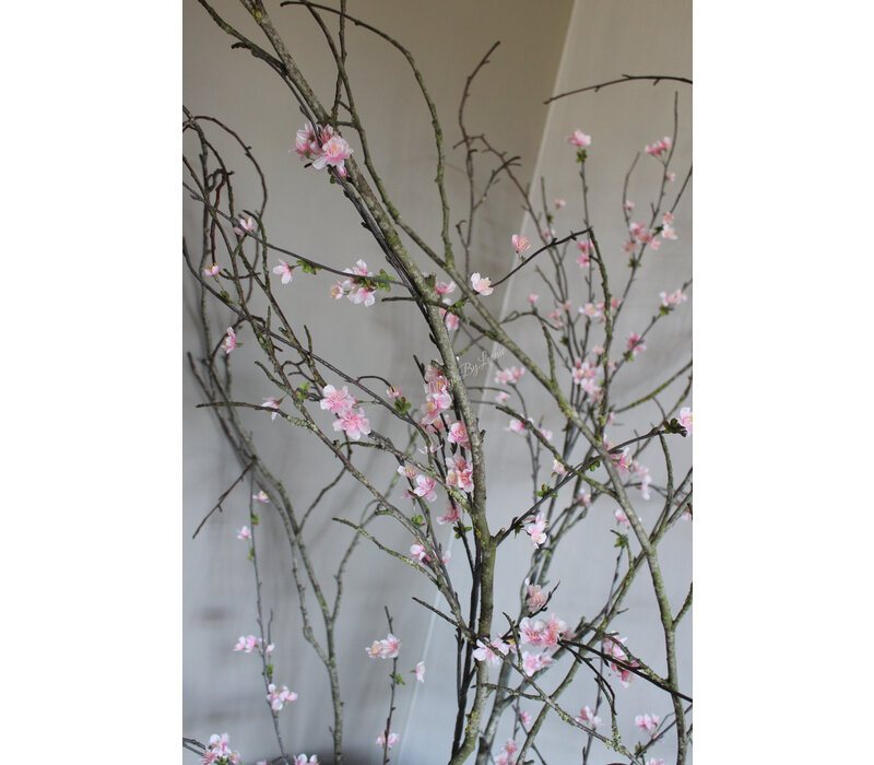 Zijden tak Blossom sakura Light pink 115 cm