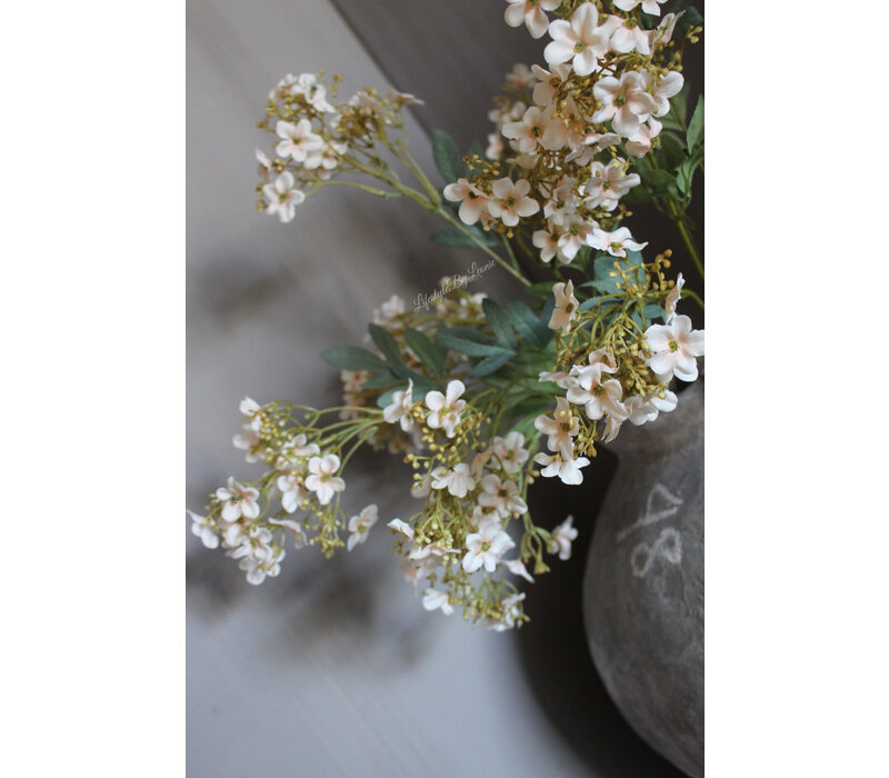 Brynxz zijden tak Baby's Breath creme 80 cm