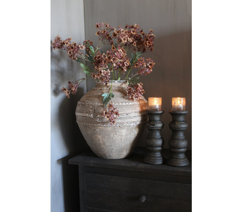 Brynxz zijden tak Baby's Breath light brown 80 cm
