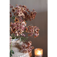 Brynxz zijden tak Baby's Breath light brown 80 cm