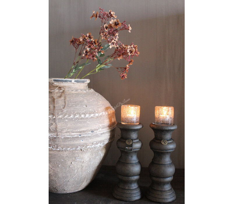 Brynxz zijden tak Baby's Breath light brown 80 cm