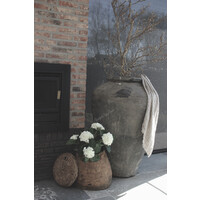 Authentieke bamboe mand met deksel