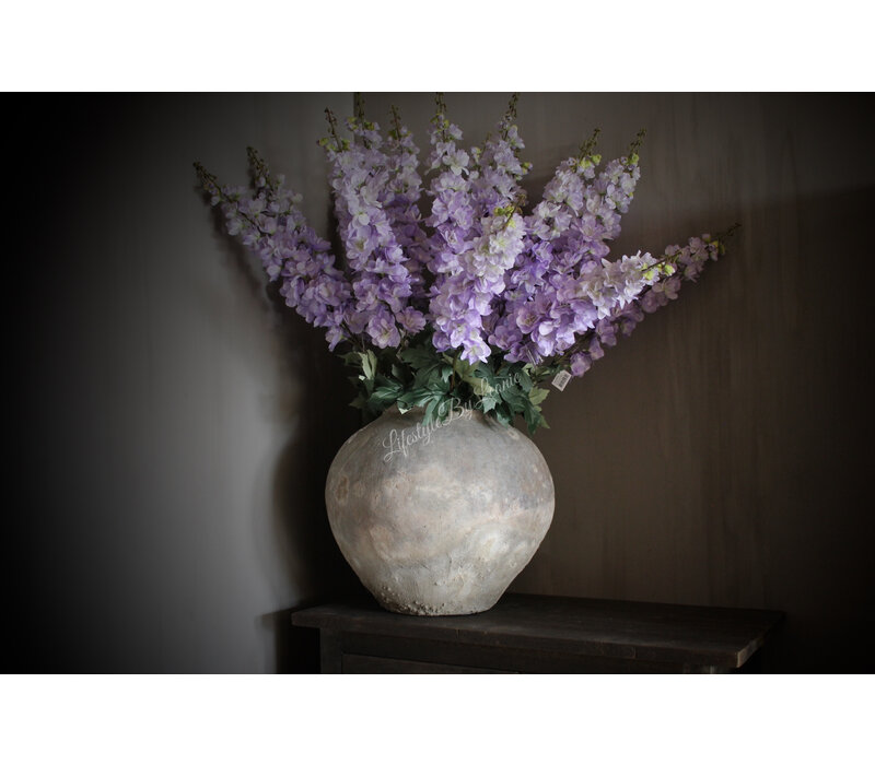 Brynxz zijden tak Delphinium pastel paars 105 cm
