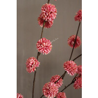 Namaak Pompom tak pink 100 cm