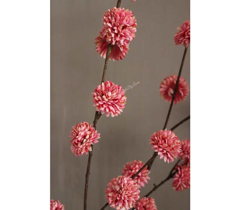 Namaak Pompom tak pink 100 cm