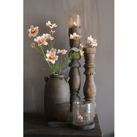 Zijden Cosmos tak white/salmon 66 cm