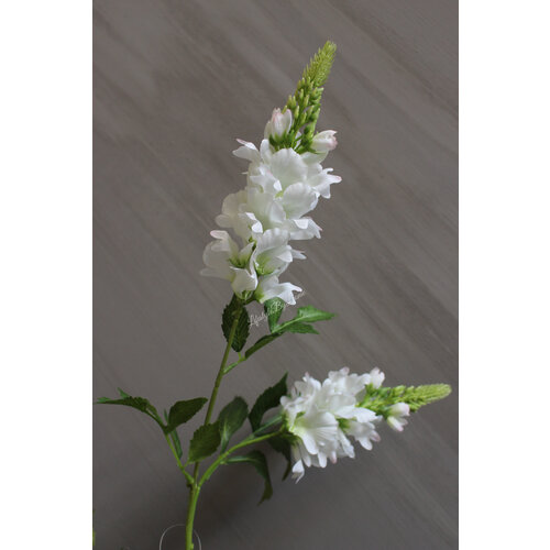 Zijden tak Lupine white 77 cm 