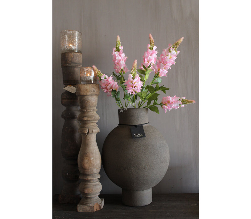 Zijden tak Lupine light pink 77 cm
