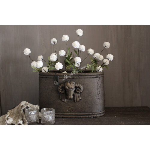 Brynxz ovale pot met ram 40 x 24 x 25 cm 