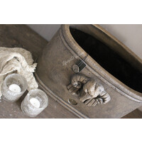 Brynxz ovale pot met ram 40 x 24 x 25 cm