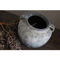 Brynxz ronde kruik met oren boost Ancient clay 24 x 20 cm