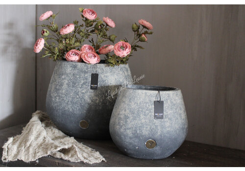 Brynxz Brynxz ovale pot Ancient clay 35 x 18 x 30 cm
