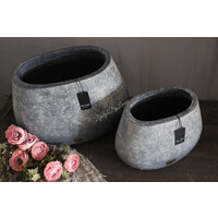 Brynxz ovale pot Ancient clay 35 x 18 x 30 cm