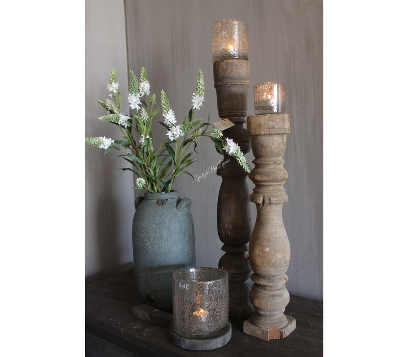 Zijden Veronica tak white 75 cm