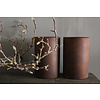 Glazen roest windlicht 20 x 13 cm