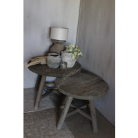 Aura Peeperkorn set round coffee table 50/60 cm