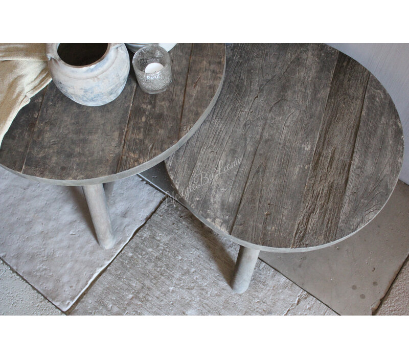 Aura Peeperkorn set round coffee table 50/60 cm