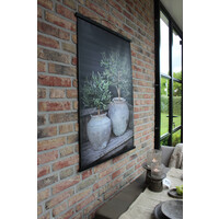 Sobere tuinposter Potten met olijf 80 x 60 cm