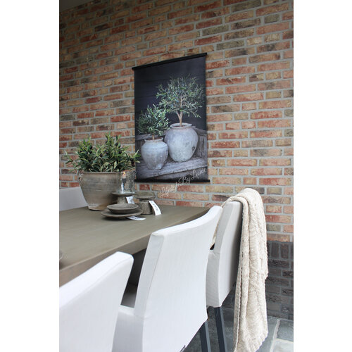 Sobere tuinposter Potten met olijf 80 x 60 cm 
