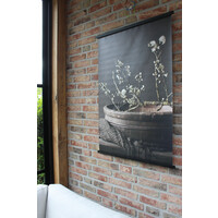 Sobere tuinposter Olijfbak met bloesem 80 x 60 cm