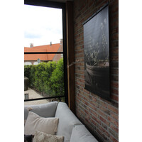 Sobere tuinposter Olijfbak met bloesem 80 x 60 cm