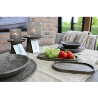 PMR schaal op voet Earth 21 x 3 cm