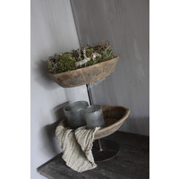 Indiase schaal etagère 2-laags 57 cm