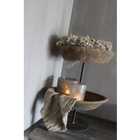 Indiase schaal etagère 2-laags 57 cm