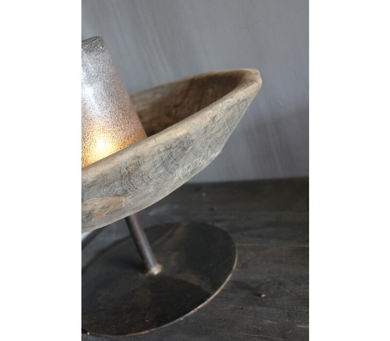 Indiase schaal etagère 2-laags 57 cm