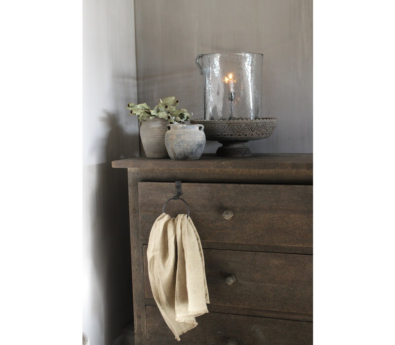 Luksa dressoir Cis 3 lades Antique grey 90 x 45 x 80 cm