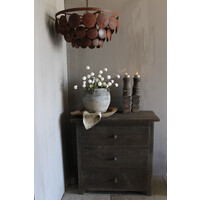 Luksa dressoir Cis 3 lades Antique grey 90 x 45 x 80 cm