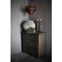 Luksa dressoir Cis 3 lades Antique grey 90 x 45 x 80 cm