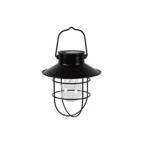 LED solar hanglamp Daryl zwart 24 cm