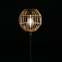 Solar LED lamp prikker Bol naturel 80 cm