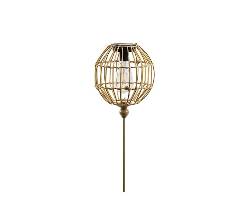Solar LED lamp prikker Bol naturel 80 cm