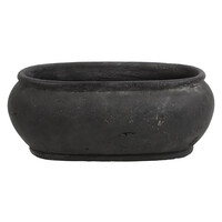 Stenen ovale pot Romy 37 x 20 x 15 cm