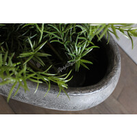 Stenen ovale pot Romy 37 x 20 x 15 cm