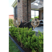Solar LED lamp prikker Bol naturel 80 cm