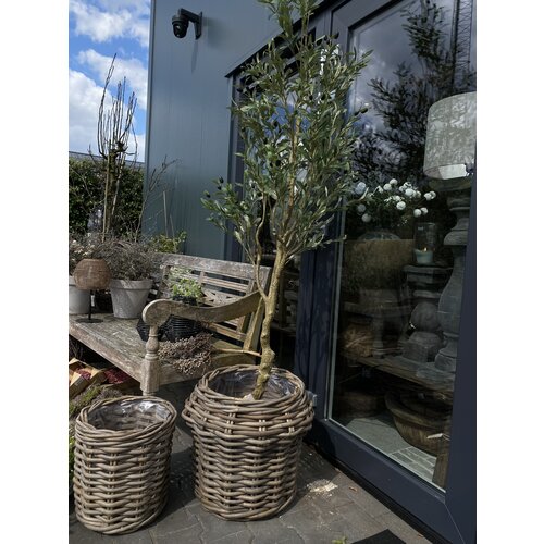 Set grote rotan manden - 2 stuks 