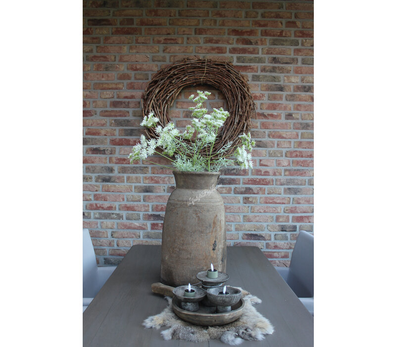 Namaak tak Dille/Fluitekruid white 80 cm