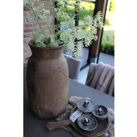 Solar LED waxinelichtjes Olive - 3 stuks