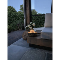 Solar LED waxinelichtjes Olive - 3 stuks