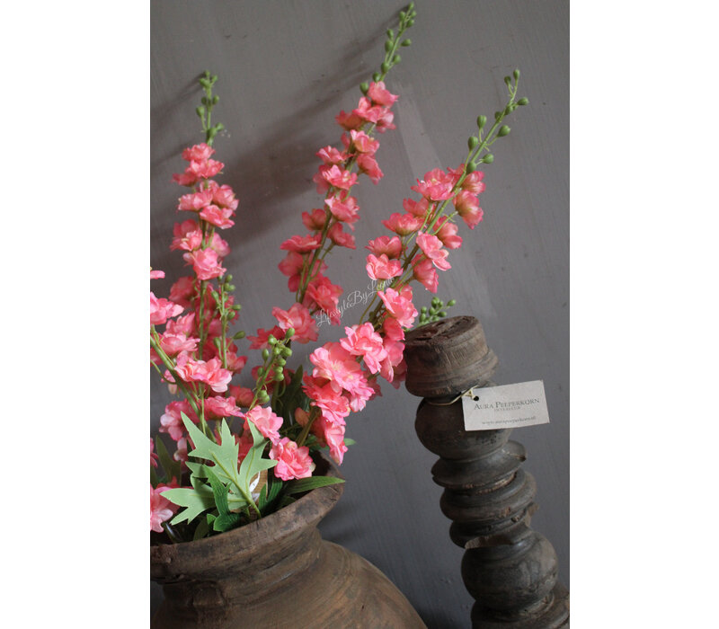 Namaak tak Delphinium pink 80 cm