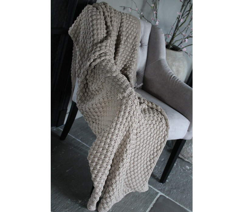 SILT woondeken / plaid Bergen beige