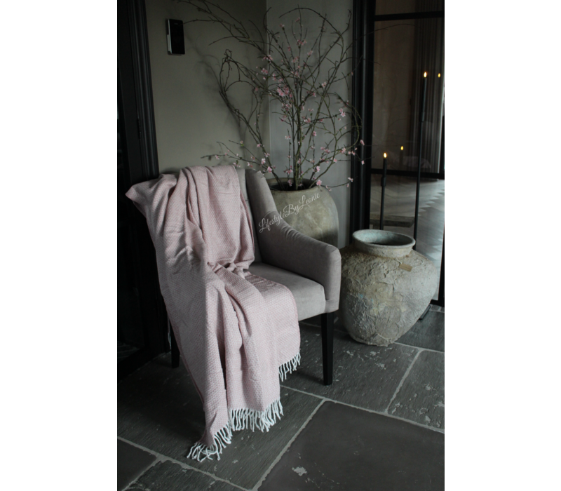 SILT woondeken / plaid Amsterdam light pink