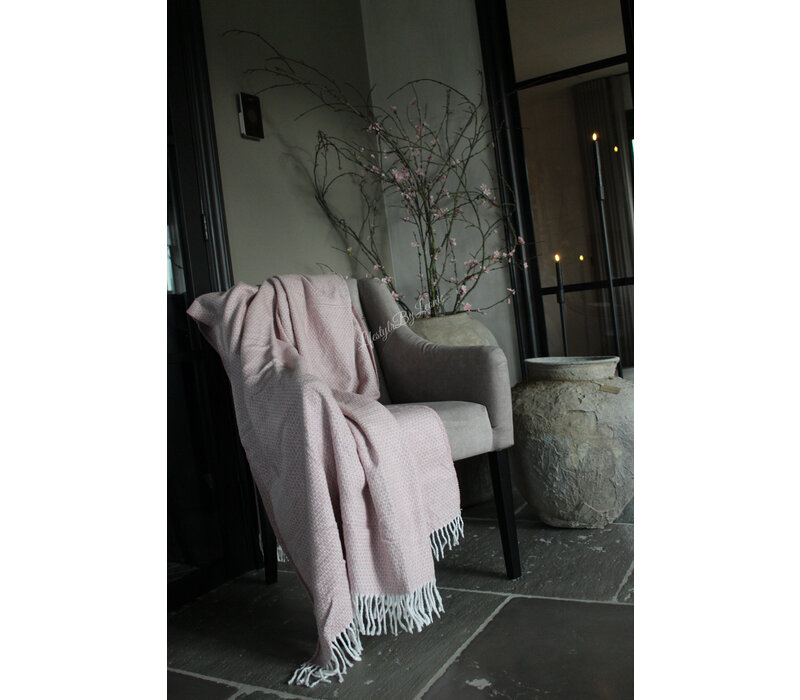 SILT woondeken / plaid Amsterdam light pink