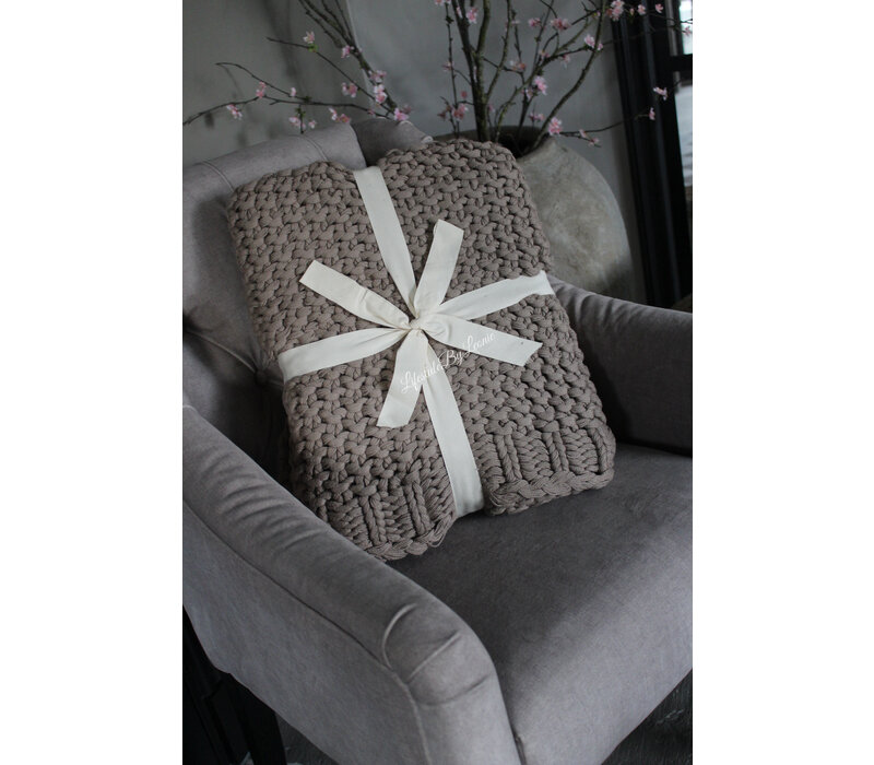 SILT woondeken / plaid Bilbao beige 170 x 130 cm