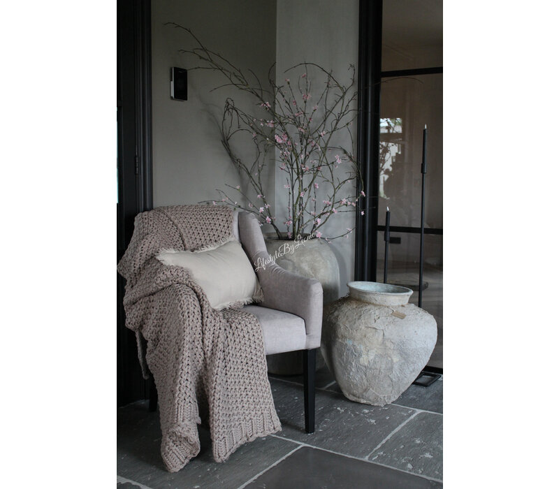 SILT woondeken / plaid Bilbao beige 170 x 130 cm